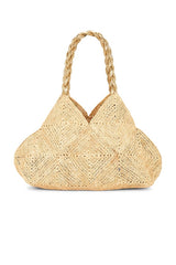 Foggia Crochet Raffia And Leather Tote Bag