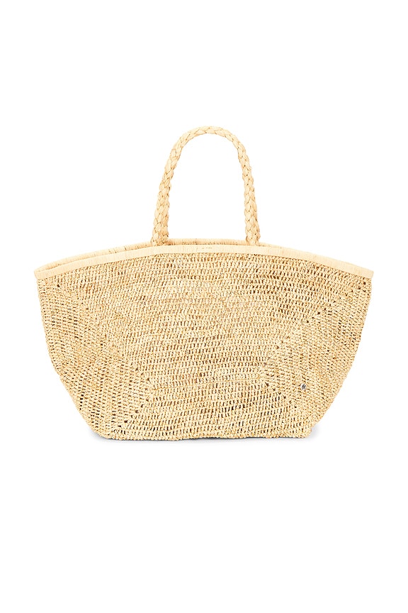 Vallejo Lux Crochet Raffia Tote