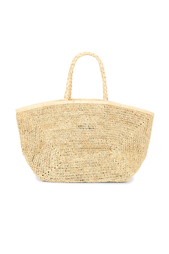 Vallejo Lux Crochet Raffia Tote