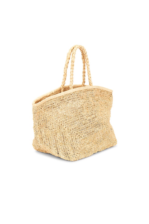 Vallejo Lux Crochet Raffia Tote