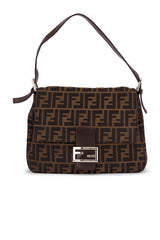 Fendi Zucca Mama Forever Baguette Shoulder Bag