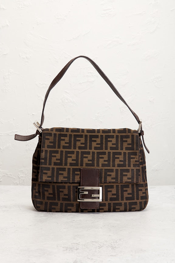 Fendi Zucca Mama Forever Baguette Shoulder Bag