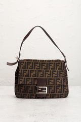 Fendi Zucca Mama Forever Baguette Shoulder Bag