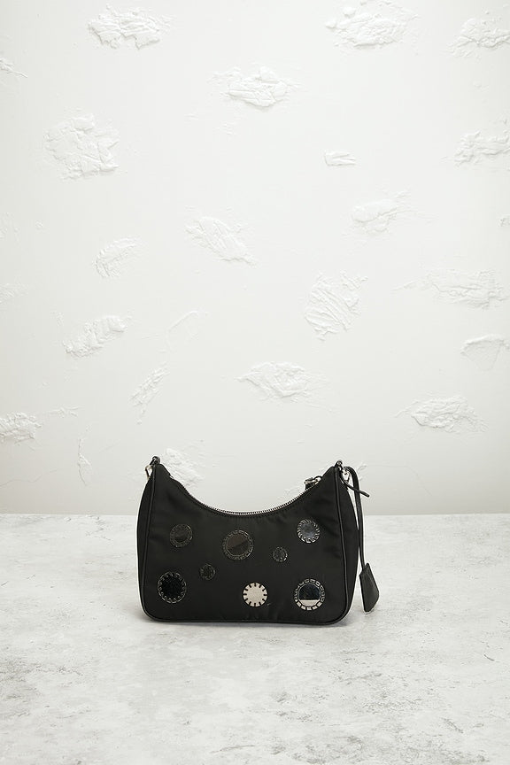 Prada Sequin Polka Dot Re-Edition 2005 Re-Nylon Shoulder Bag