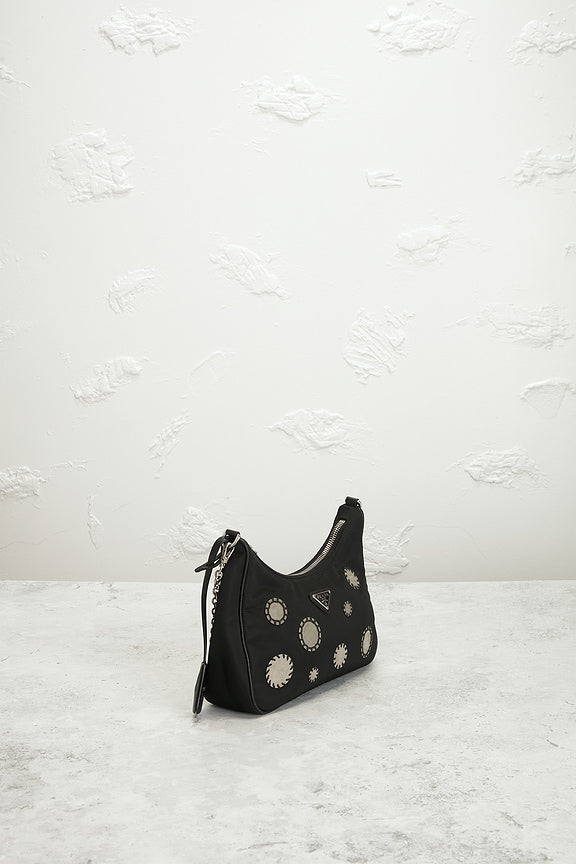 Prada Sequin Polka Dot Re-Edition 2005 Re-Nylon Shoulder Bag