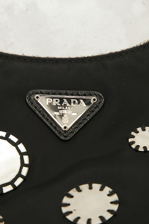 Prada Sequin Polka Dot Re-Edition 2005 Re-Nylon Shoulder Bag
