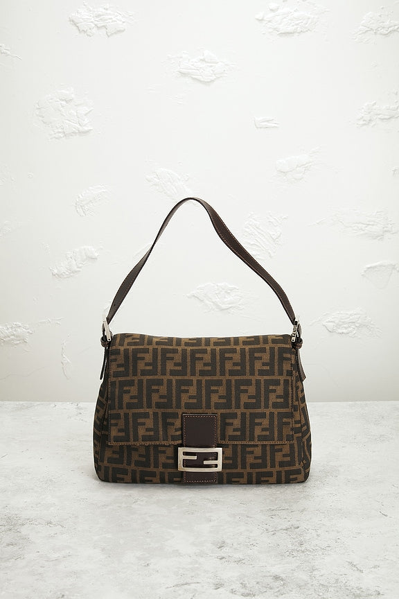 Fendi Zucca Mama Forever Baguette Shoulder Bag