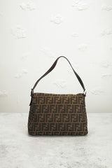 Fendi Zucca Mama Forever Baguette Shoulder Bag