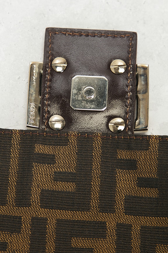 Fendi Zucca Mama Forever Baguette Shoulder Bag