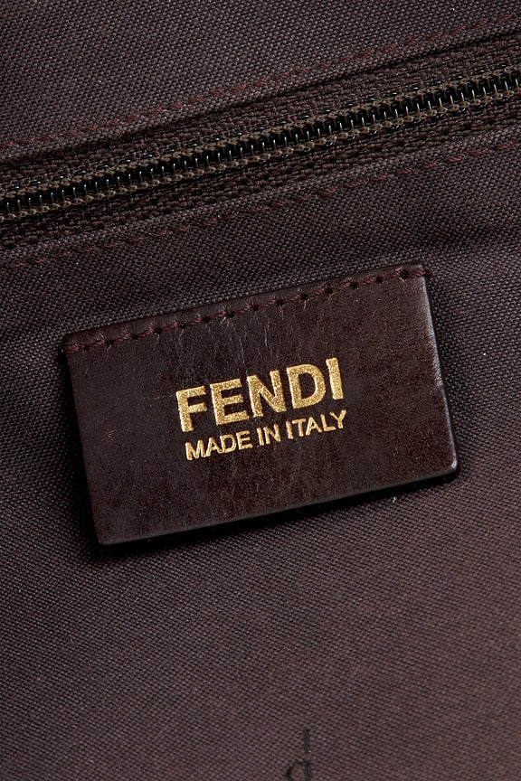 Fendi Zucchino Baguette Shoulder Bag