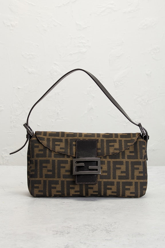 Fendi Zucca Baguette Shoulder Bag
