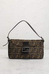 Fendi Zucca Baguette Shoulder Bag