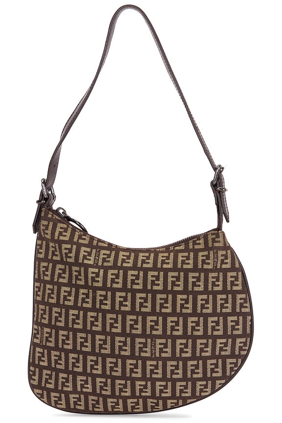 Fendi Zucchino Oyster Shoulder Bag