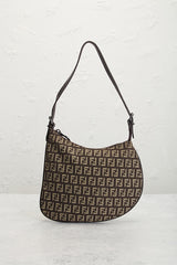 Fendi Zucchino Oyster Shoulder Bag