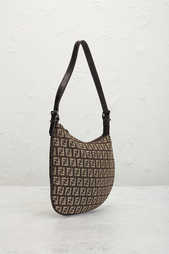 Fendi Zucchino Oyster Shoulder Bag