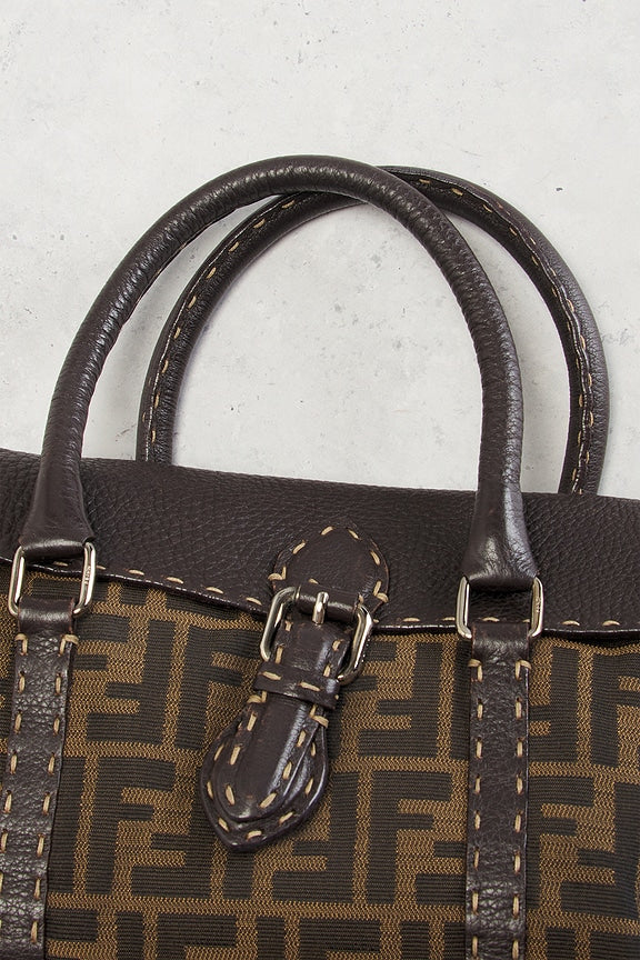 Fendi Zucca Linda Handbag