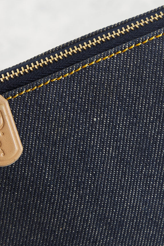 Dior Denim Pochette Saddle Bag