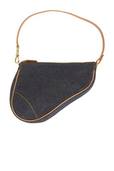 Dior Denim Pochette Saddle Bag