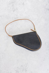 Dior Denim Pochette Saddle Bag