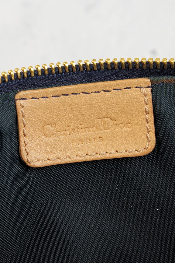 Dior Denim Pochette Saddle Bag