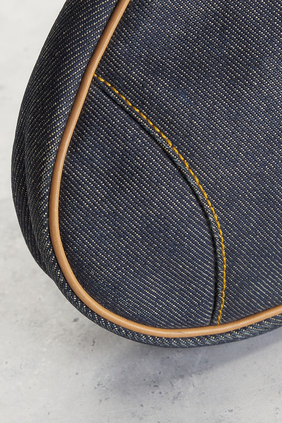 Dior Denim Pochette Saddle Bag