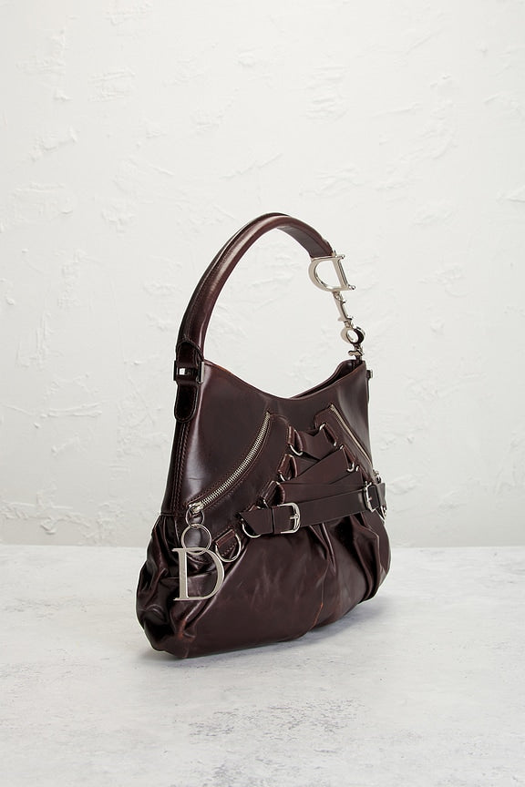 Dior Ballet Corset Shoulder Bag in Black