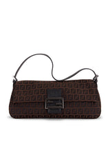 Fendi Zucchino Baguette Shoulder Bag