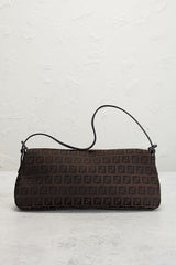 Fendi Zucchino Baguette Shoulder Bag