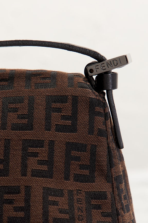 Fendi Zucchino Baguette Shoulder Bag