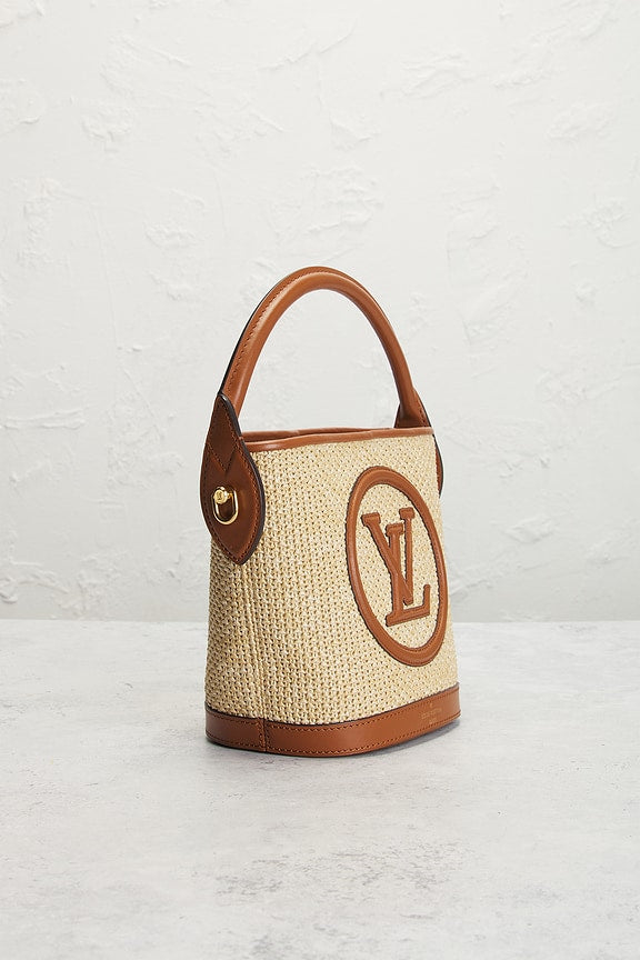 Louis Vuitton Raffia Petite Bucket NM Bag