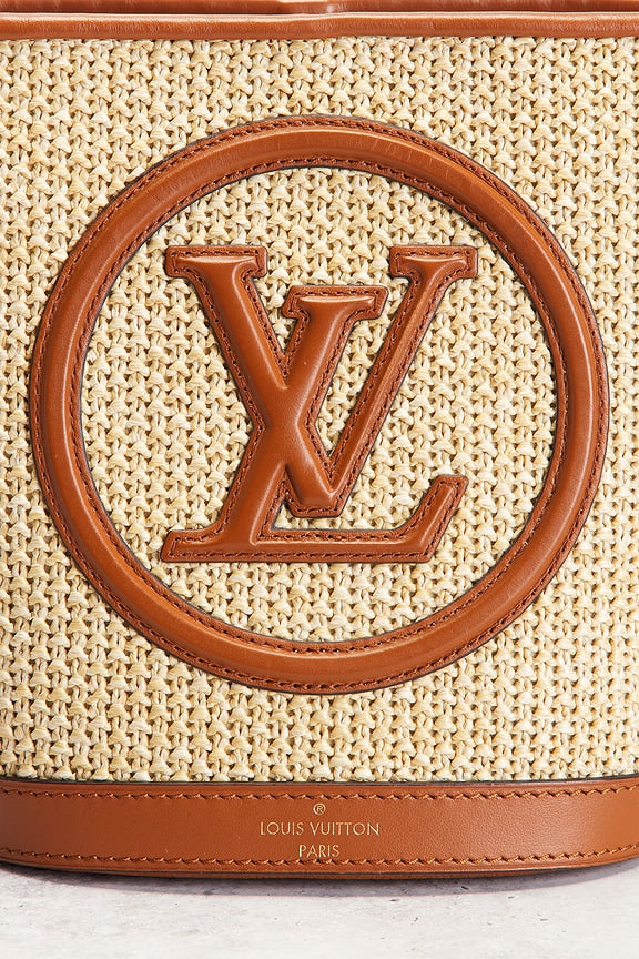 Louis Vuitton Raffia Petite Bucket NM Bag