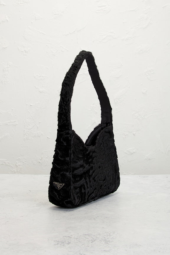 Prada Astrakhan Fur Shoulder Bag