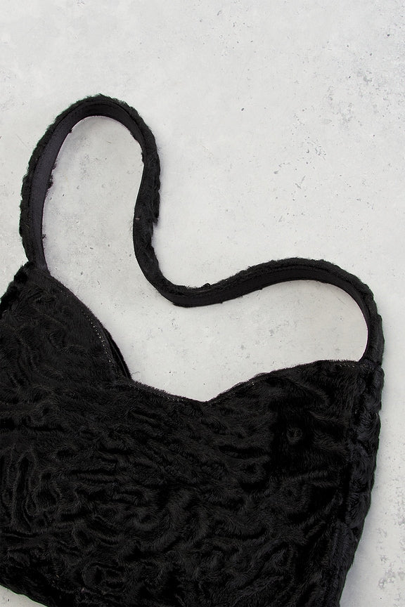 Prada Astrakhan Fur Shoulder Bag
