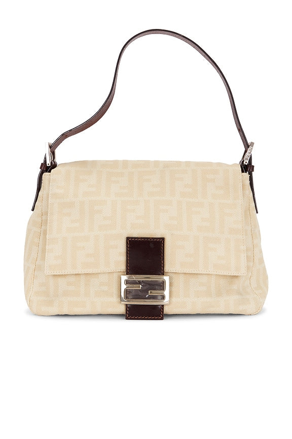 Fendi Zucca Mama Forever Baguette Shoulder Bag