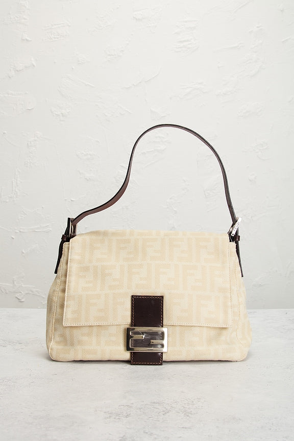 Fendi Zucca Mama Forever Baguette Shoulder Bag