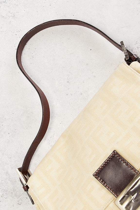 Fendi Zucca Mama Forever Baguette Shoulder Bag