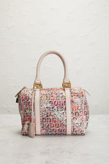 Fendi Zucchino Forever Bauletto Mini Boston Bag