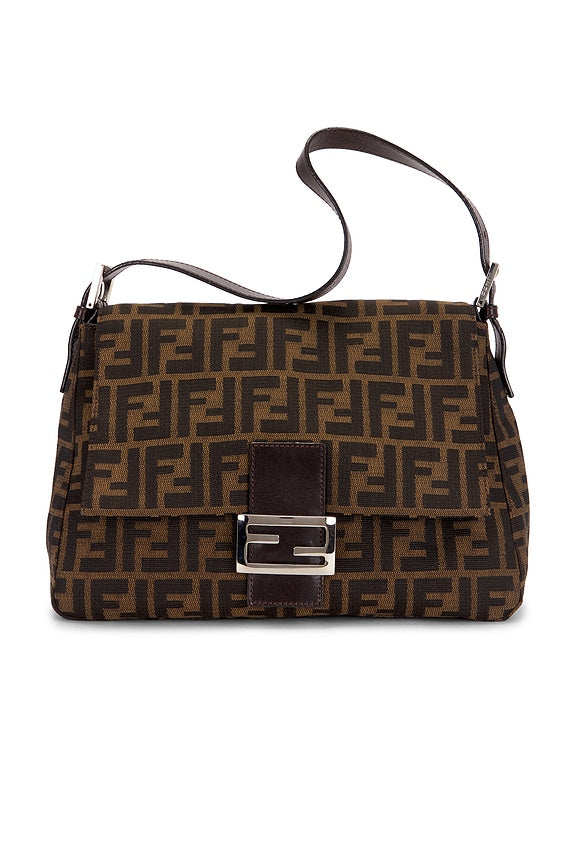 Fendi Zucca Mama Forever Baguette Shoulder Bag