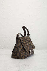 Fendi Zucca Mama Forever Baguette Shoulder Bag