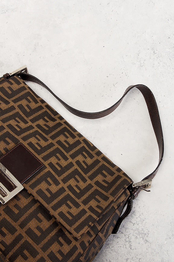 Fendi Zucca Mama Forever Baguette Shoulder Bag