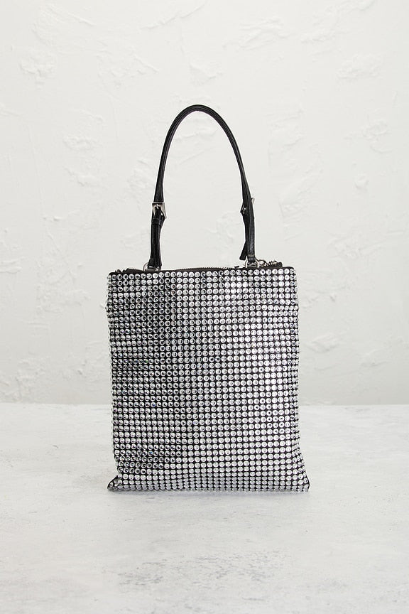 Prada Crystal Embellished Satin Tote Bag