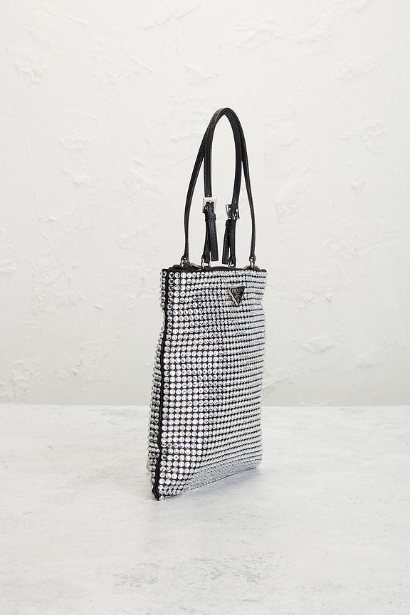 Prada Crystal Embellished Satin Tote Bag