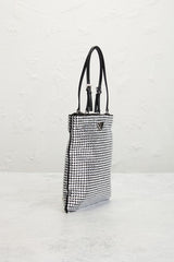 Prada Crystal Embellished Satin Tote Bag