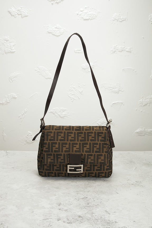 Fendi Zucca Mama Forever Baguette Shoulder Bag