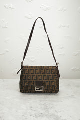 Fendi Zucca Mama Forever Baguette Shoulder Bag
