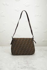 Fendi Zucca Mama Forever Baguette Shoulder Bag