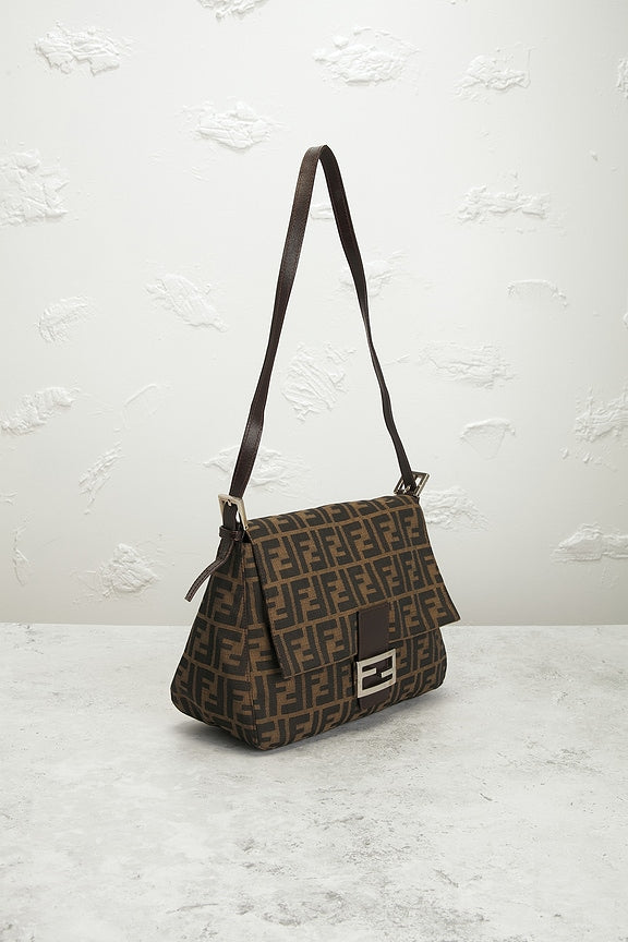Fendi Zucca Mama Forever Baguette Shoulder Bag