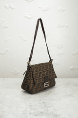 Fendi Zucca Mama Forever Baguette Shoulder Bag