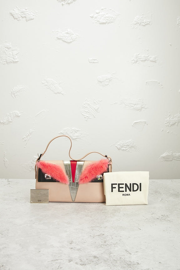 Fendi Monster Baguette Shoulder Bag