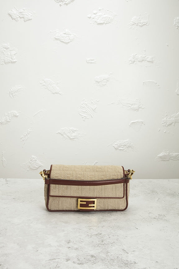 Fendi Zucca Baguette Shoulder Bag